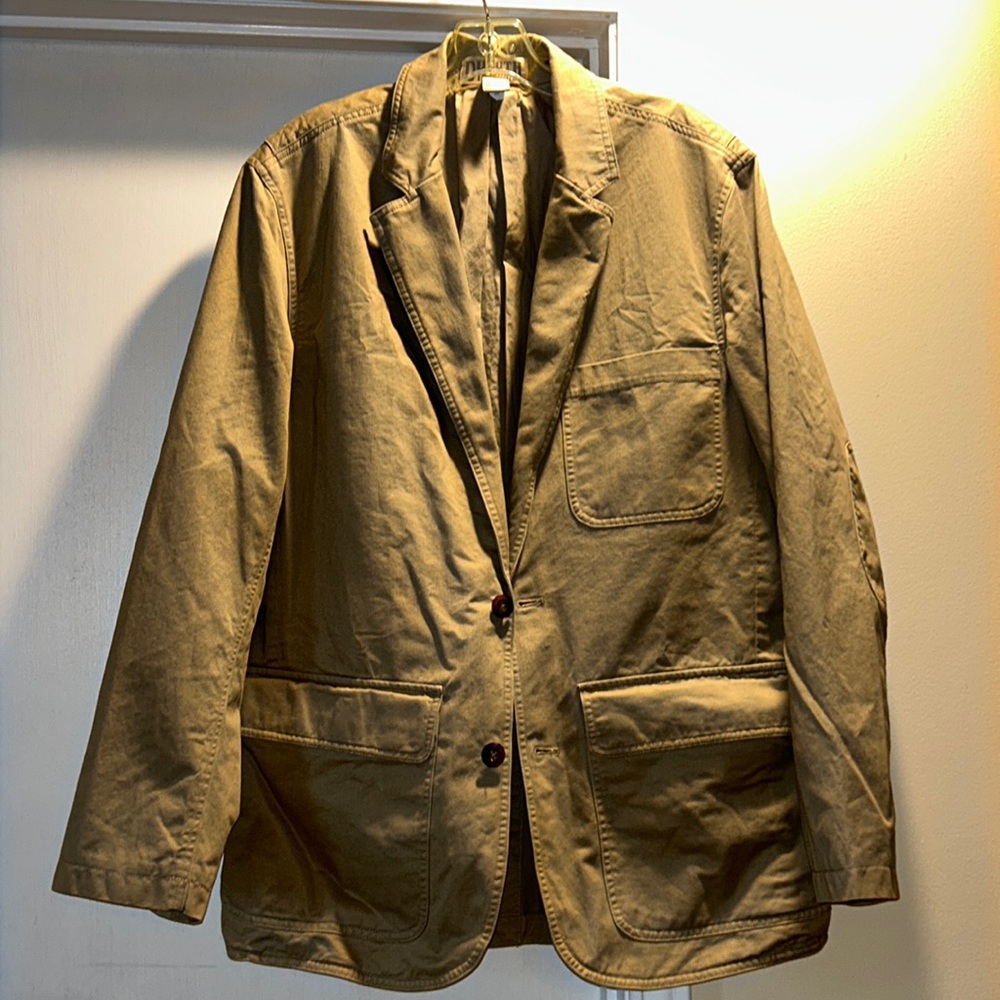 Duluth Trading Company Khaki 11 Pocket Tactical Coat Vintage 2000’s